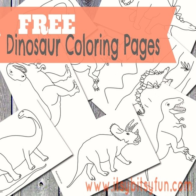 Dinosaur coloring pages