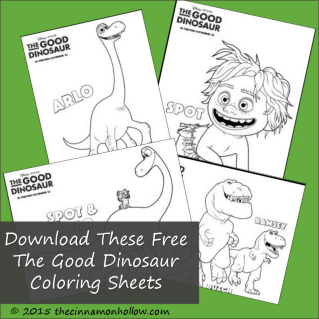 Download the good dinosaur pumpkin stencil and activities