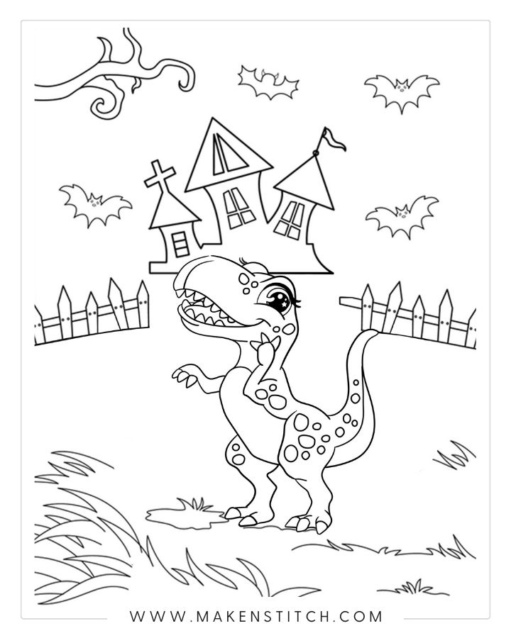Coloring pages dinosaur theme for kids and adults