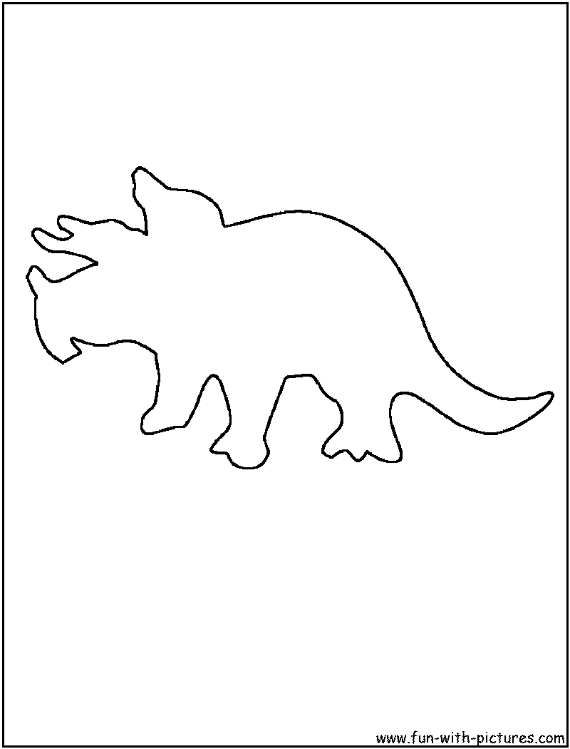 Dinosaur outlines coloring pages
