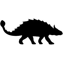 Dinosaur silhouettes