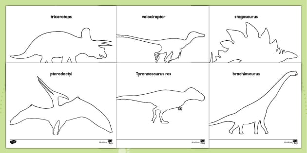 Printable dinosr templates prekindergarten usa