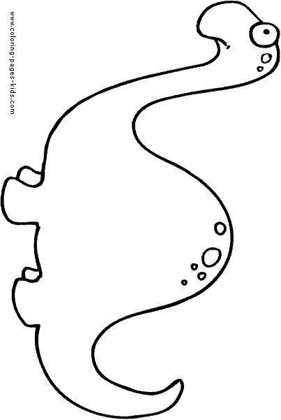 Colorful spotted dinosaur coloring page