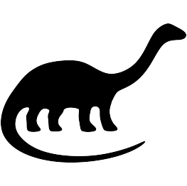 Dinosaur silhouettes