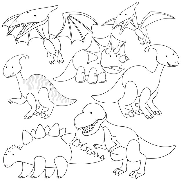 Page colouring pages dinosaurs images