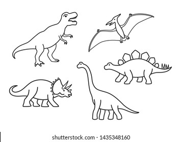 Dinosaur outline royalty