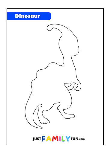 Free printable dinosaur outline stencil just family fun