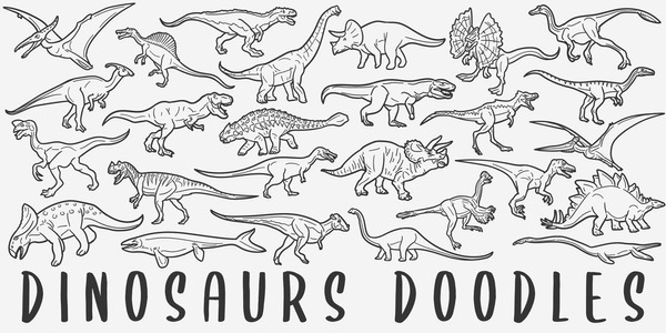 Dinosaur outline royalty