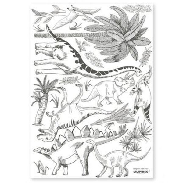 Wall stickers dinosaurs and plants