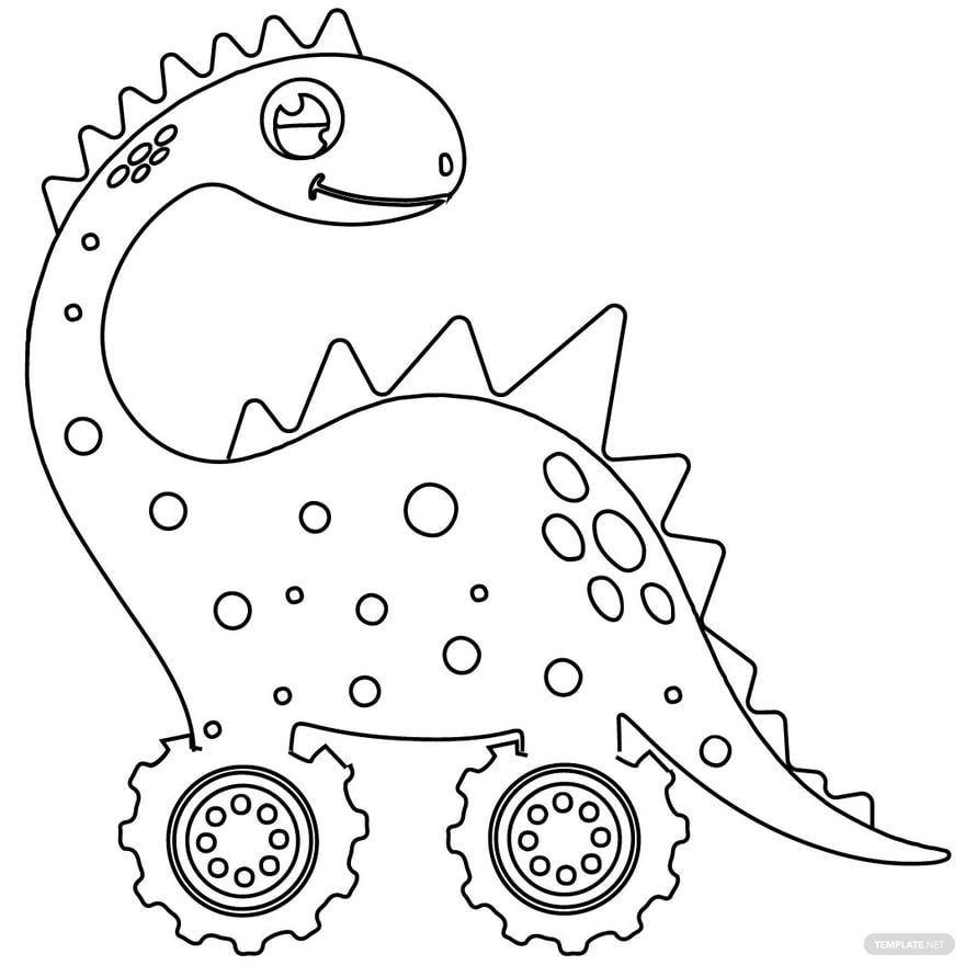 Free dinosaur coloring pages