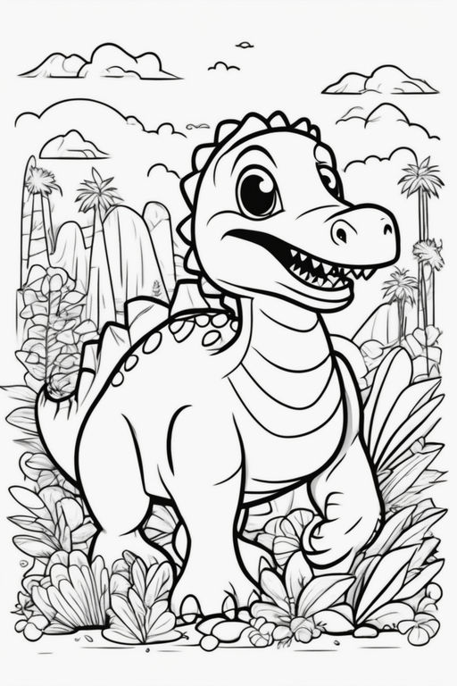 Dinosaur coloring pages