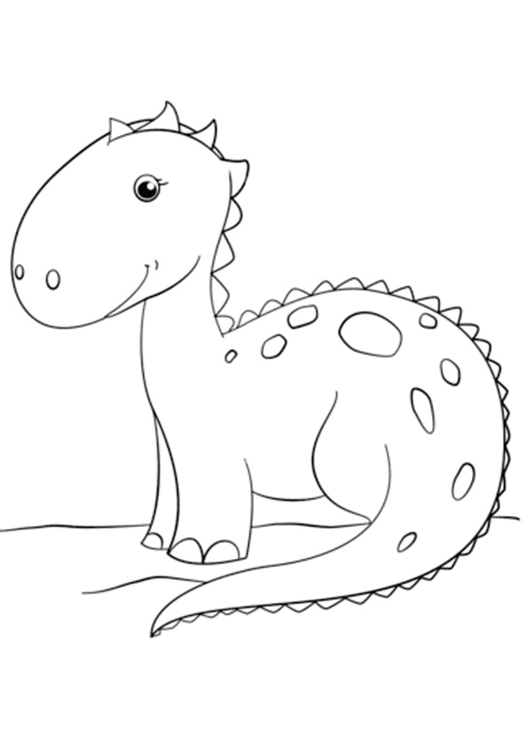 Coloring pages printable baby dinosaur coloring pages