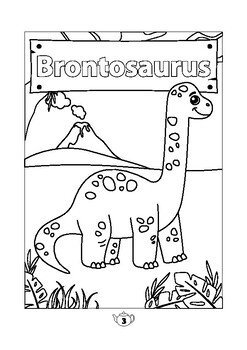 Printable dinosaurs coloring book dinosaurs coloring pages pdf tpt