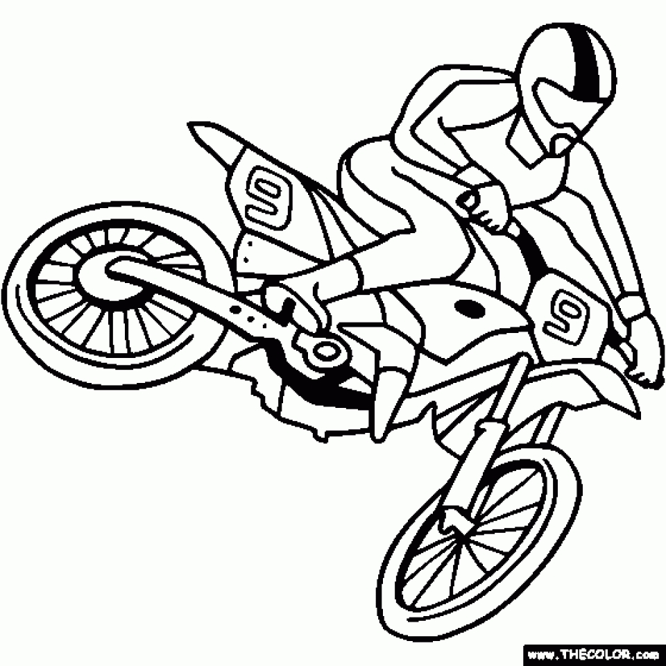 Get this printable dirt bike coloring pages for kids prtr