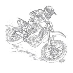Motorcycles coloring pages