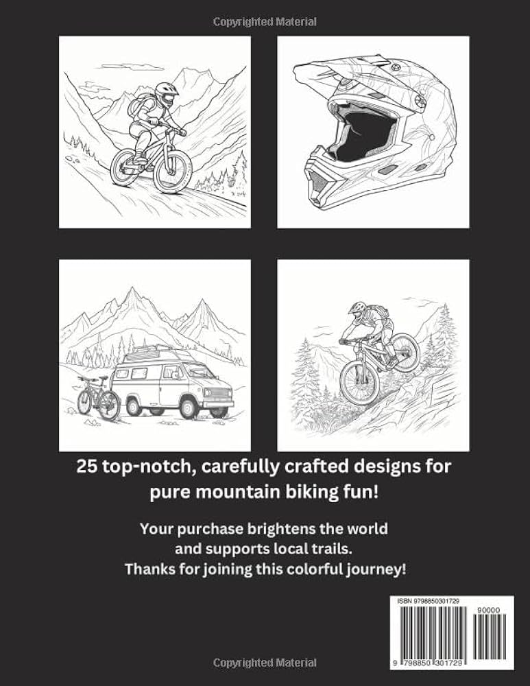 Mountain bike coloring book mountain bike coloring book adventure