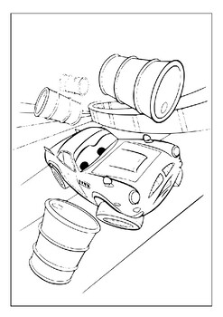 Exploring with colors printable disney cars coloring adventure tpt