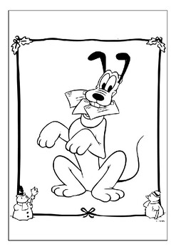 Brighten the season printable disney christmas coloring collection for kids