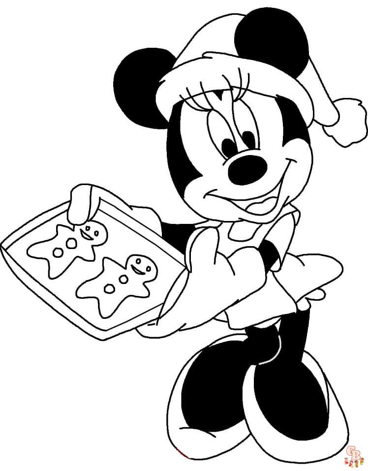 Disney christmas coloring pages free printable for kids