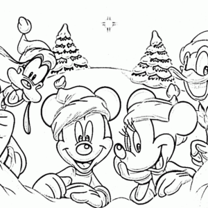 Disney christmas coloring pages printable for free download