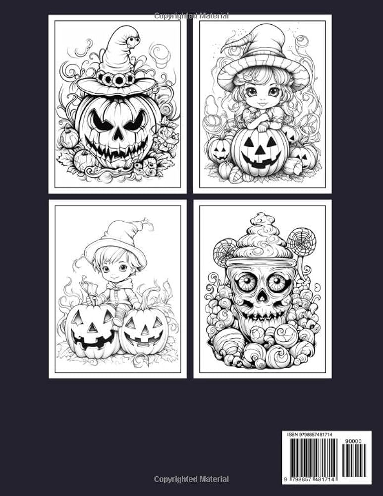 Halloween wonders a spooky coloring adventure for kids cute halloween