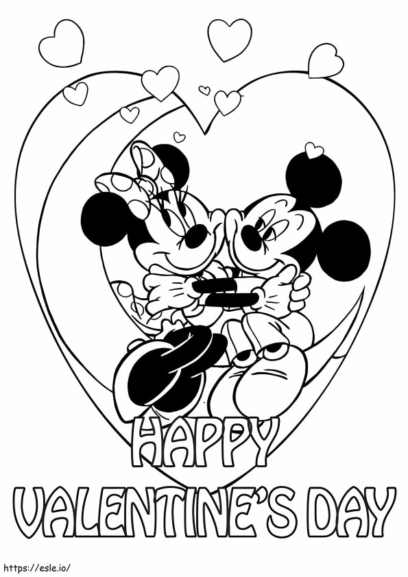 Tulostettava disney valentine vãrityskuva