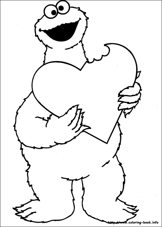 Sesame street coloring picture