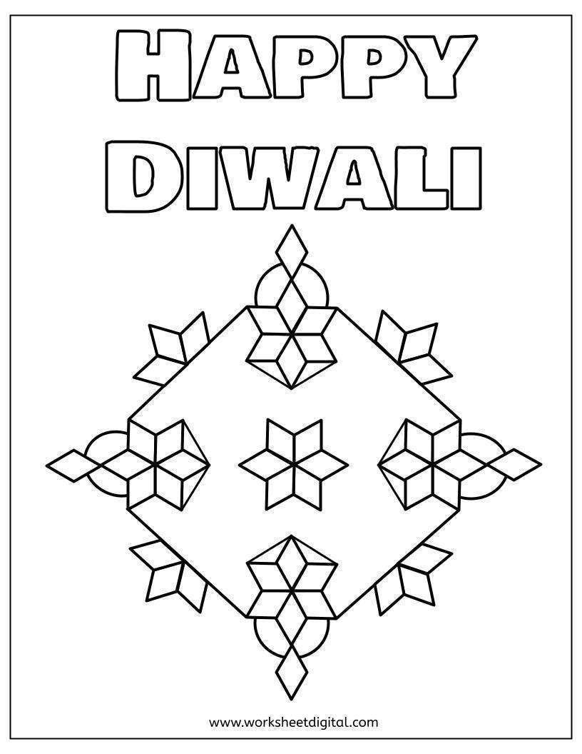 Diwali coloring