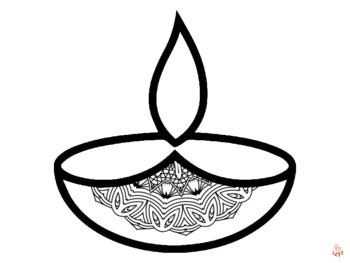 Free printable diwali coloring pages for kids