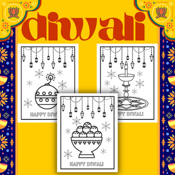 Illuminate diwali intricate diwali coloring pages for all ages made by teachers