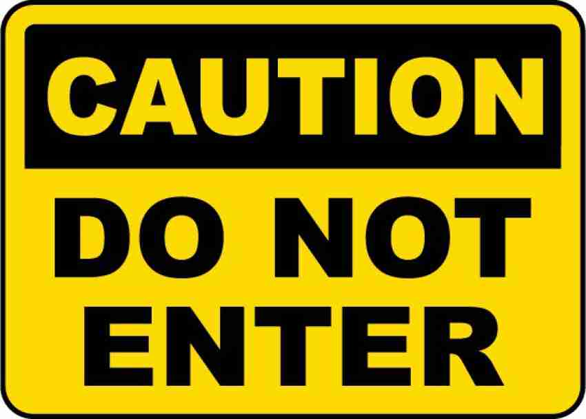 Busybuy caution do not enter emergency sign price in india