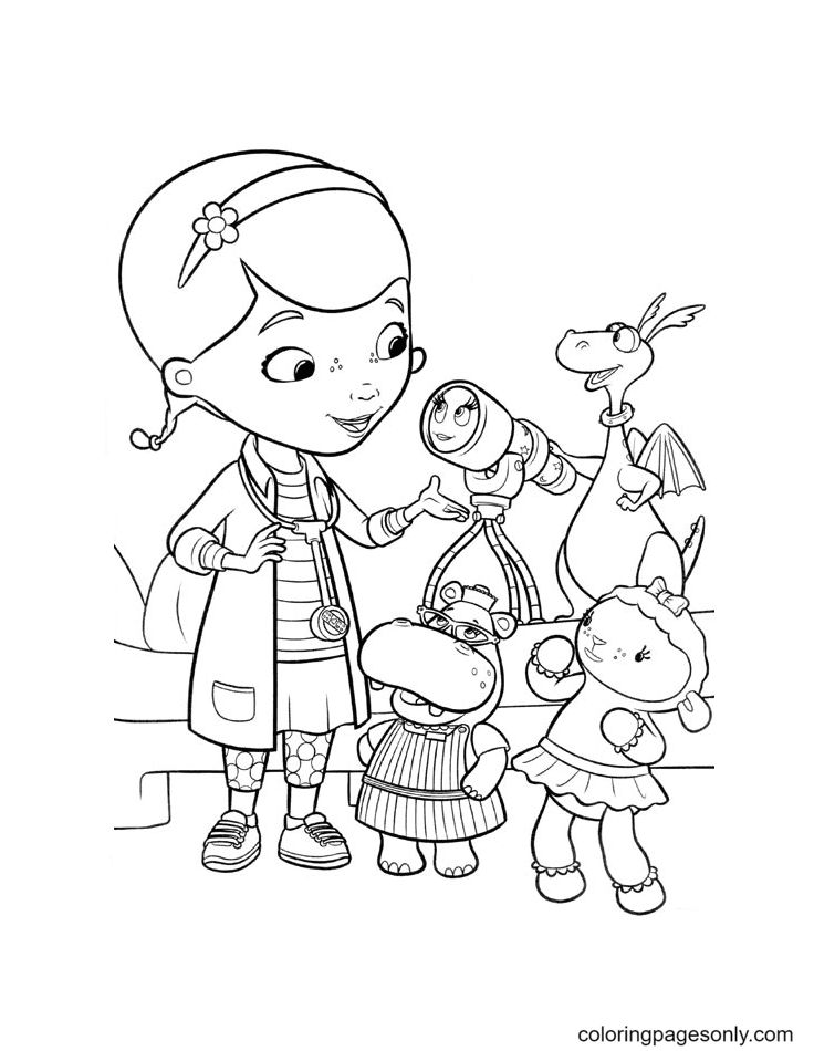 Doc mcstuffins coloring pages printable for free download