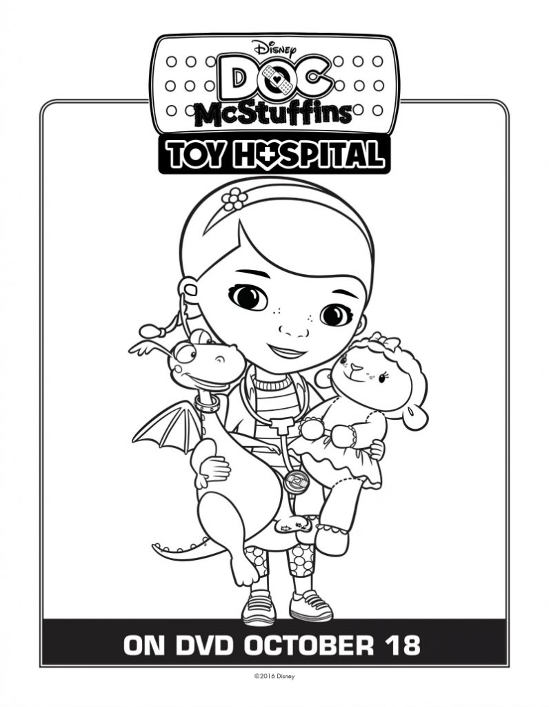 Disney doc mcstuffins coloring page