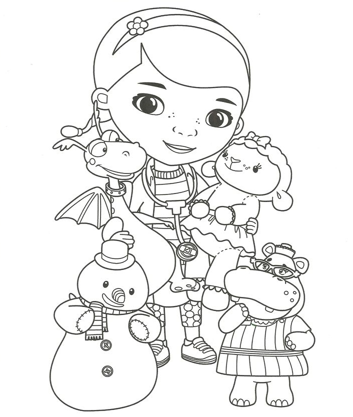 Doc mcstuffins coloring pages