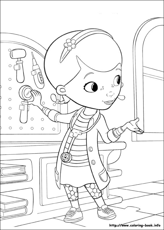 Doc mcstuffins coloring picture