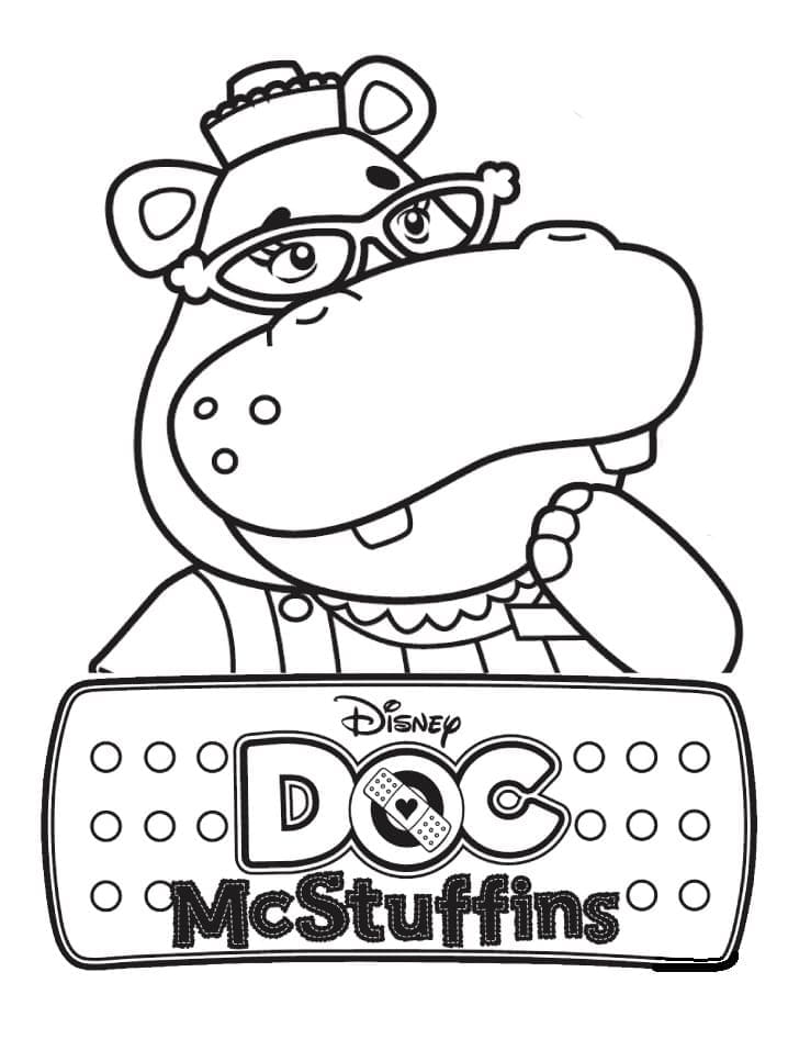 Hallie mcstuffins coloring page