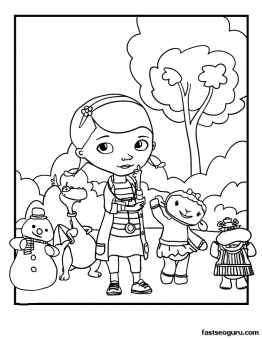 Printable doc mcstuffins coloring pages