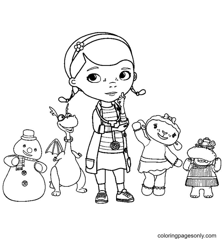 Doc mcstuffins coloring pages