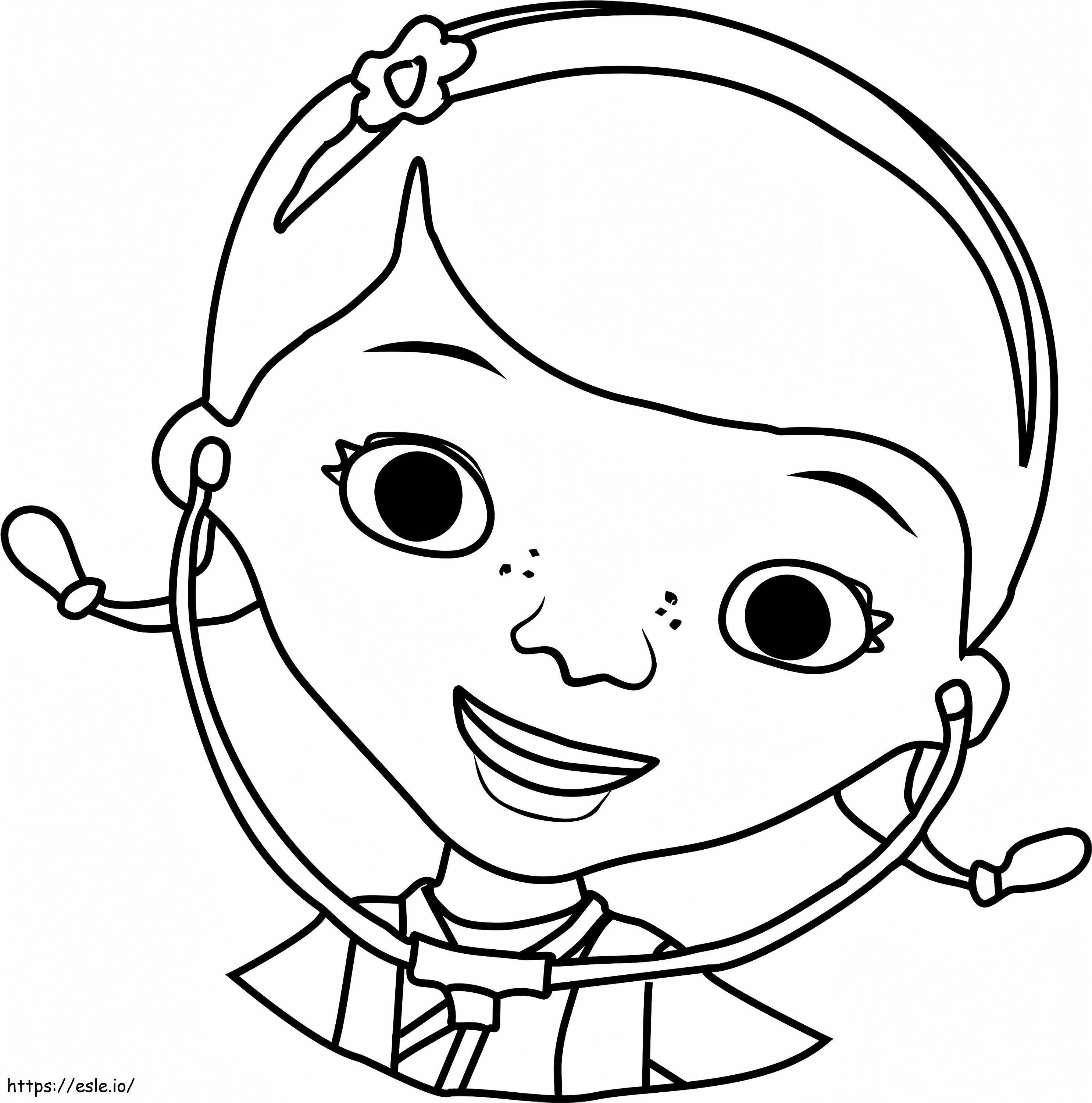 Happy doc mcstuffins a coloring page