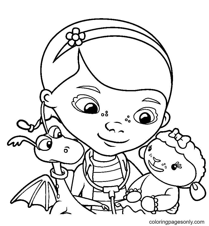 Doc mcstuffins coloring pages printable for free download