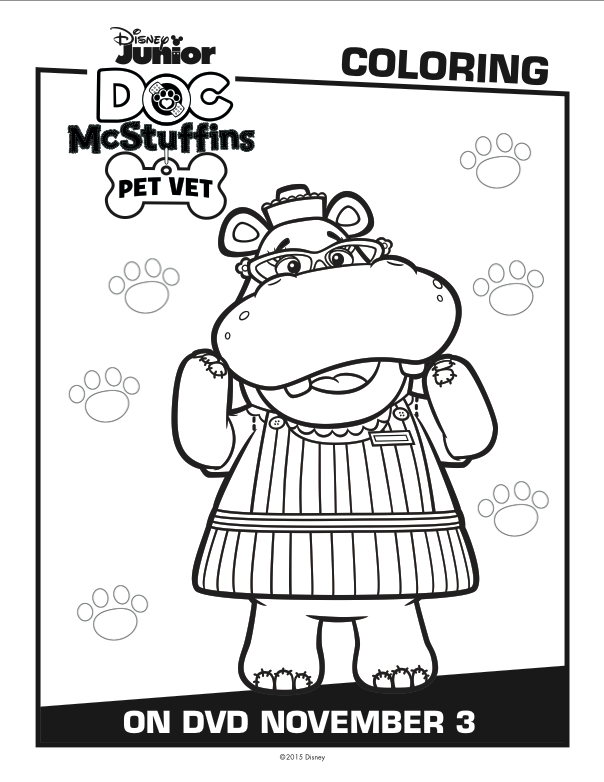 Disney doc mcstuffins coloring pages doc mcstuffins pet vet