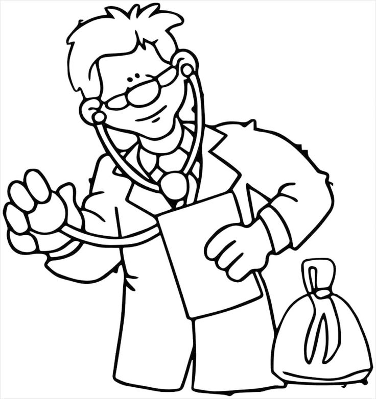Doctor coloring pages