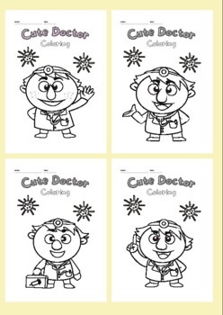 Cute doctor coloring worksheet coloring pages printable for kids pdf