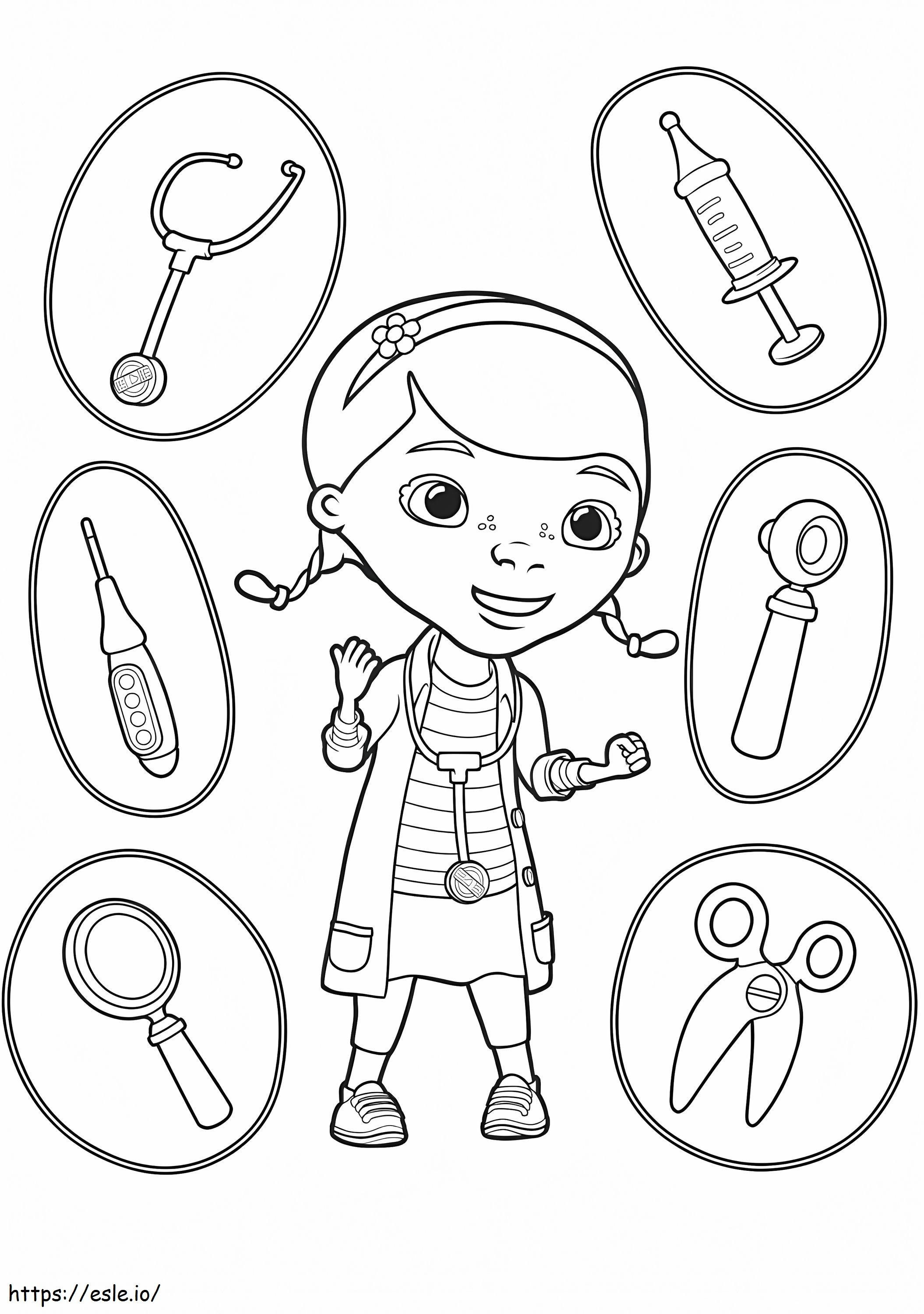 Doctor mcstuffins doc mcstuffins tools free printable mcstuffins doctor pages coloring coloring page