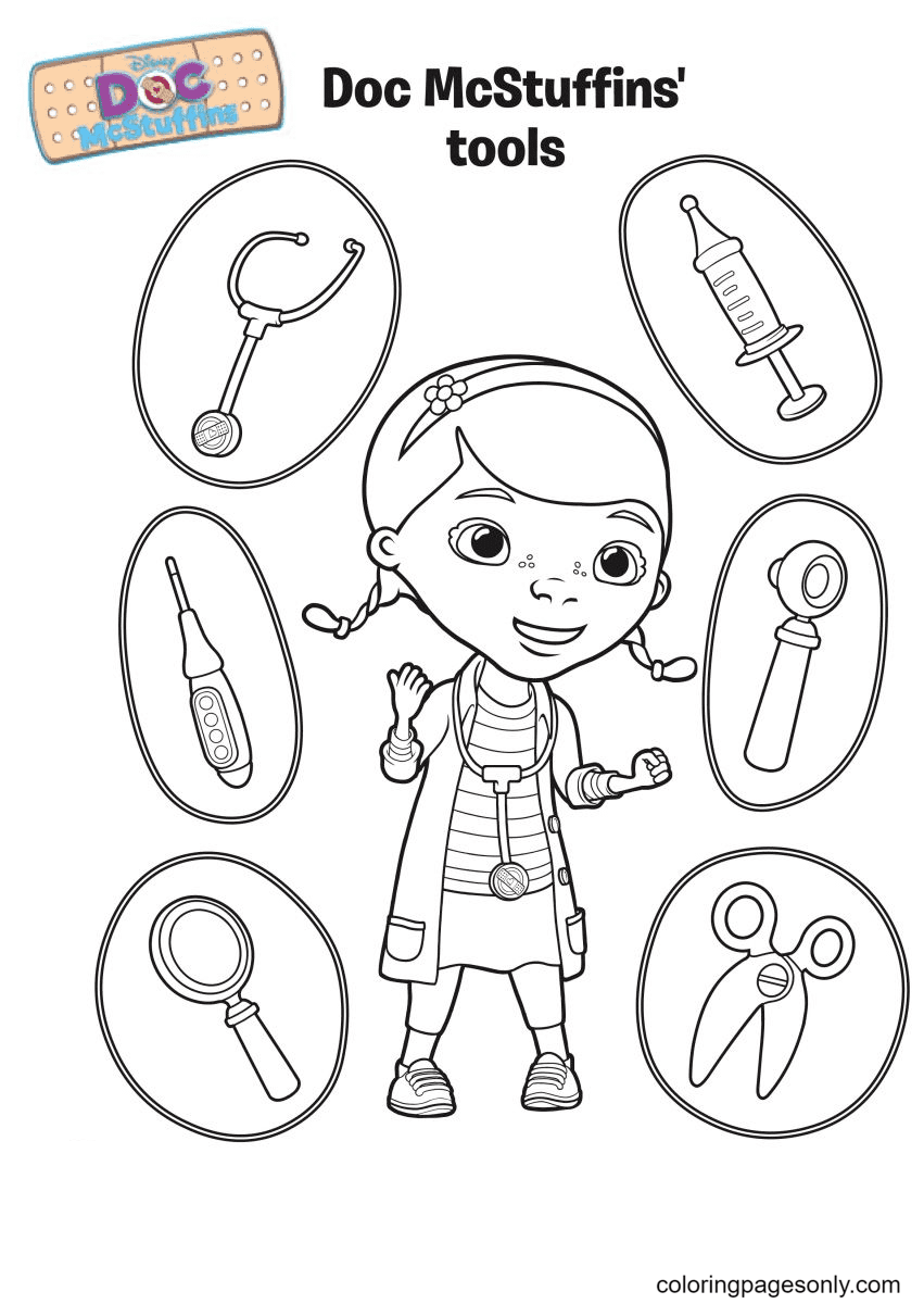 Doc mcstuffins coloring pages printable for free download