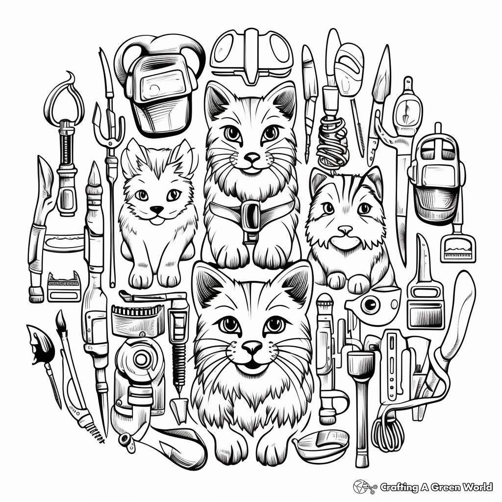 Veterinary coloring pages