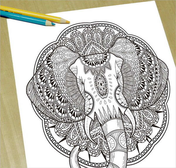 Elephant coloring pages