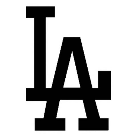 La dodgers glitter tattoo stencil â henna caravan