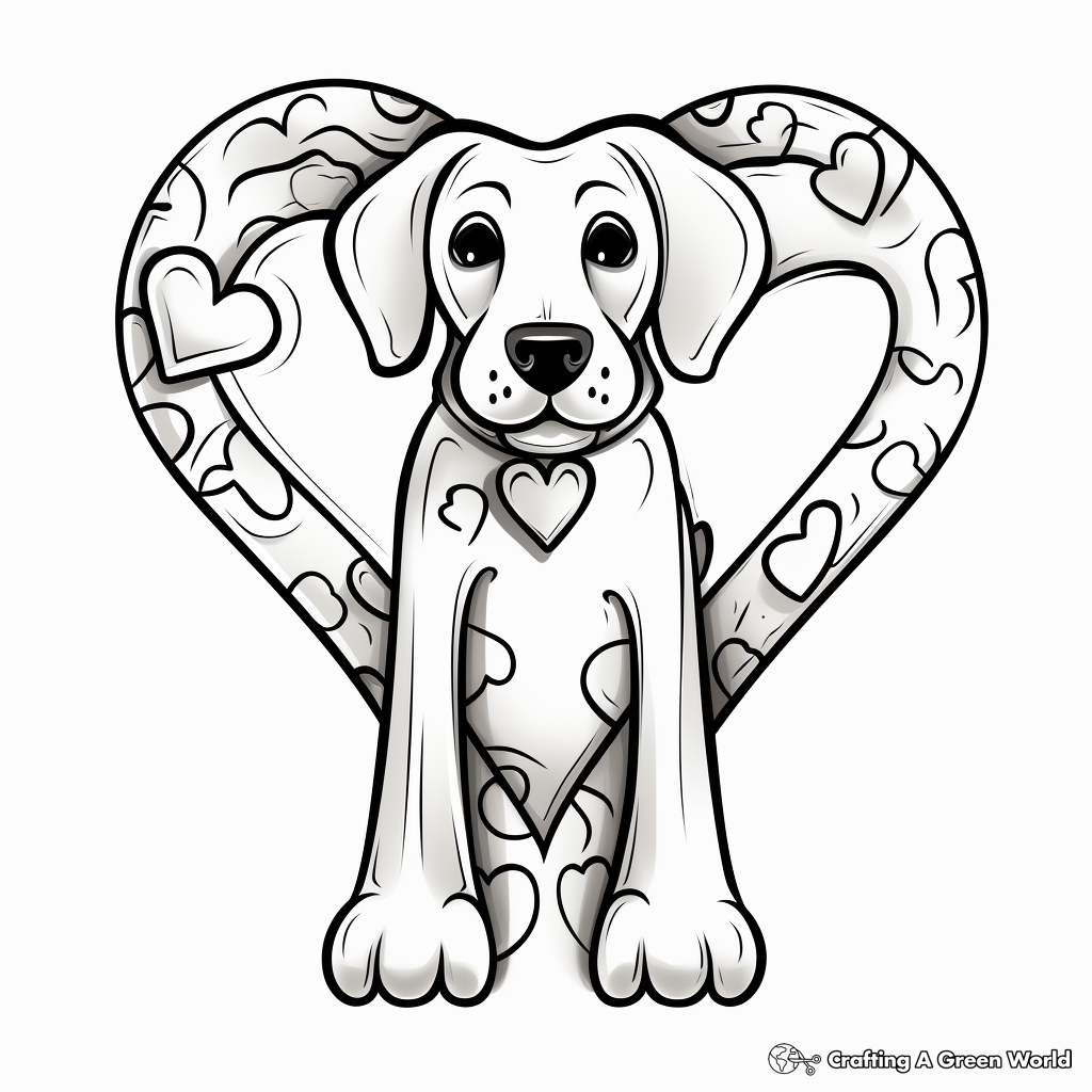 Dog bone coloring pages