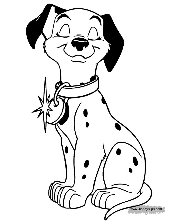 Dalmatians printable coloring pages disney coloring book dalmatian dog coloring page cute animal drawings kawaii